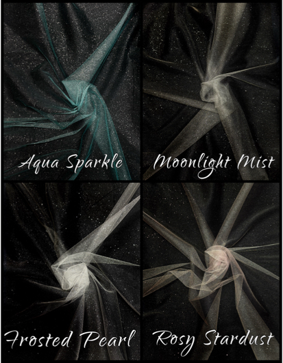 (image for) Starlight Veil Collection - Sparkling Tulle Fabric by the yard